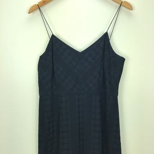 J. Crew 10T Blue Long Eyelet Dress